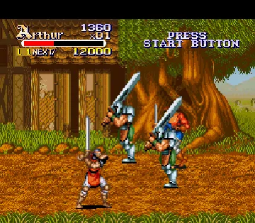 Knights of the Round (Japan) screen shot game playing